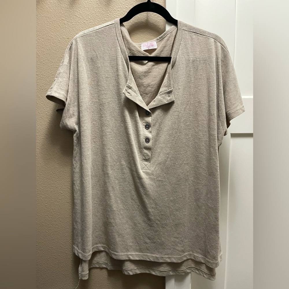 Oversized Taupe Top